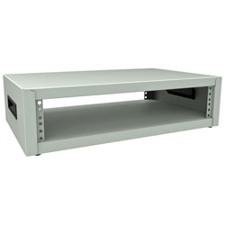 Hammond RCBS1900313LG1 2U 19 Table Top Rack - Light Grey 330 x 533 x 140