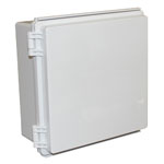 CamdenBoss CHDX8-229 X8 Series Hinged Polycarb Solid Lid 210x210x100 IP66/67