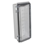 CamdenBoss CHDX8-221C X8 Series Hinged Poly Transparent Lid 260x110x75 IP66/67