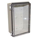 CamdenBoss CHDX8-226C X8 Series Hinged Poly Transparent Lid 270x170x110 IP66/67