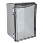 CamdenBoss CHDX8-228C X8 Series Hinged Poly Transparent Lid 300x200x180 IP66/67