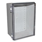 CamdenBoss CHDX8-230C X8 Series Hinged Poly Transparent Lid 350x250x180 IP66/67