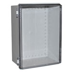 CamdenBoss CHDX8-232C X8 Series Hinged Poly Transparent Lid 400x300x180 IP66/67