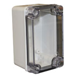 CamdenBoss CHDX6-324C X6 Series ABS Transparent Lid 130x80x85 IP66/67