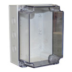 CamdenBoss CHDX6-329C X6 Series ABS Transparent Lid 175x125x75 IP66/67