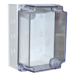 CamdenBoss CHDX6-330C X6 Series ABS Transparent Lid 175x125x100 IP66/67