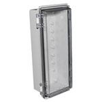 CamdenBoss CHDX8-321C X8 Series Hinged ABS Transparent Lid 260x110x75 IP66/67