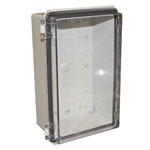 CamdenBoss CHDX8-326C X8 Series Hinged ABS Transparent Lid 270x170x110 IP66/67