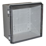 CamdenBoss CHDX8-331C X8 Series Hinged ABS Transparent Lid 300x300x180 IP66/67