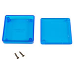 Hammond 1551TTTBU Miniature Plastic Enclosure 60 x 60 x 15 Trans. Blue