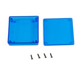 Hammond 1551XTBU Miniature Plastic Enclosure 80 x 80 x 20 Trans. Blue