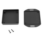 Hammond 1551TTFLBK Miniature Plastic Enclosure - Flanged 60 x 60 x 15 Black