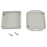 Hammond 1551TTFLGY Miniature Plastic Enclosure - Flanged 60 x 60 x 15 Grey