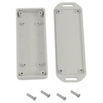 Hammond 1551UUFLGY Miniature Plastic Enclosure - Flanged 100 x 40 x 15 Grey