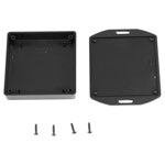 Hammond 1551XXFLBK Miniature Plastic Enclosure - Flanged 80 x 80 x 15 Black