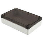 Hammond 1554HL2GYSL Watertight PC Enclosure, Smoked Lid 180 x 120 x 45, Grey