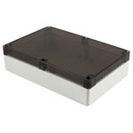 Hammond 1554VAL2GYSL Watertight PC Enclosure, Smoked Lid 240 x 160 x 60, Grey