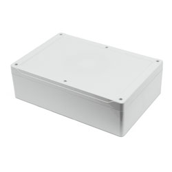 Hammond 1555XGY Watertight ABS Enclosure, Styled Lid 300 x 200 x 90, Grey