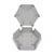 CamdenBoss CBHEX1-60-GY Hex-Box IoT Enclosure 6 Solid Panels Grey
