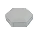 CamdenBoss CBHEX1-42-GY Hex-Box IoT Enclosure 4 Solid Panels and 2 Vented Grey