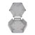 CamdenBoss CBHEX1-42-GY Hex-Box IoT Enclosure 4 Solid Panels and 2 Vented Grey