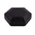 CamdenBoss CBHEX1-51-BK Hex-Box IoT Enclosure 5 Solid Panels and 1 Vented Black