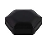 CamdenBoss CBHEX1-33-BK Hex-Box IoT Enclosure 3 Solid Panels and 3 Vented Black