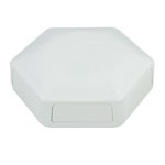 CamdenBoss CBHEX1-60-WH Hex-Box IoT Enclosure 6 Solid Panels White