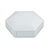 CamdenBoss CBHEX1-42-WH Hex-Box IoT Enclosure 4 Solid Panels and 2 Vented White