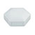 CamdenBoss CBHEX1-33-WH Hex-Box IoT Enclosure 3 Solid Panels and 3 Vented White