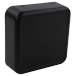 CamdenBoss CBRS02SBK Room Sensor Enclosure, Size 2, Solid, Black, 74x74x25.5mm