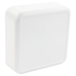 CamdenBoss CBRS02SWH Room Sensor Enclosure, Size 2, Solid, White, 74x74x25.5mm