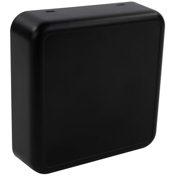  CBRS01SBK Room Sensor Enclosure, Size 1, Solid, Black, 86x86x25.5mm