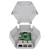 CamdenBoss CBHEX1-PI3-GY Hex-Box Pi 3 Ready Enclosure, Grey