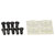 Hammond 1455U1601BK Black Extruded Alum Enclosure Metal End Panels 160x191x66mm