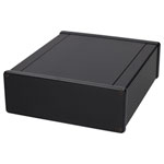 Hammond 1455U2201BK Black Extruded Alum Enclosure Metal End Panels 220x191x66mm