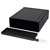 Hammond 1455U2201BK Black Extruded Alum Enclosure Metal End Panels 220x191x66mm