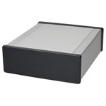 Hammond 1455U2202 Extruded Alum Enclosure Plastic Closed Bezels 220x191x66mm