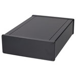 Hammond 1455U2802BK Black Extruded Alum Enclosure Plastic Bezels 279x191x66mm