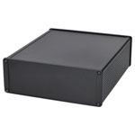 Hammond 1457U2201BK Black Enclosure Extruded Alum Flanged End Panel 220x191x66mm
