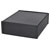 Hammond 1457U2201BK Black Enclosure Extruded Alum Flanged End Panel 220x191x66mm