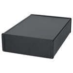 Hammond 1457U2801BK Black Enclosure Extruded Alum Flanged End Panel 279x191x66mm