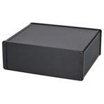Hammond 1457U1601EBK Black Enclosure Extruded Alum EMI 160x191x66mm