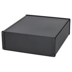 Hammond 1457U2201EBK Black Enclosure Extruded Alum Flanged Panel EMI