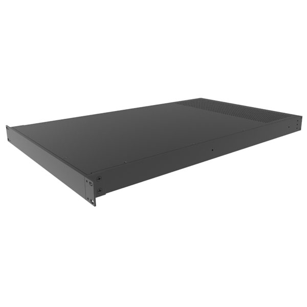 Hammond RM1U1928VBK Black Vented Rack Mount/Desk Top Aluminium Enc...