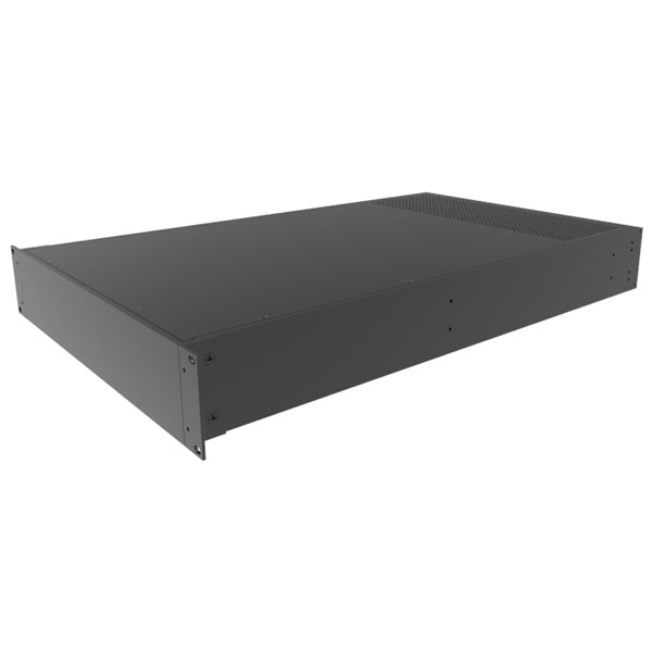 Hammond RM2U1928VBK Black Vented Rack Mount/Desk Top Aluminium Enc...