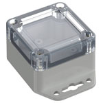 TruComponents 308046 Flanged box Polycarbonate (PC) Light grey