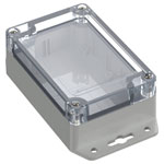 TruComponents 308055 Flanged box Polycarbonate (PC) Light grey