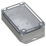 TruComponents 308076 Flanged box ABS-PC Light grey