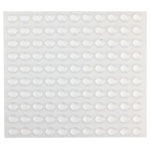 R-TECH 310005 PU Round Protective Feet Ø11.1 x 5.0 - Clear - Sheet 110